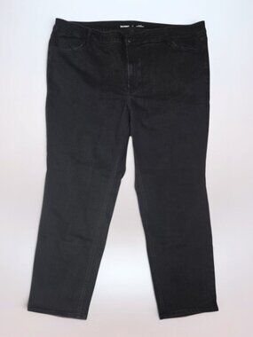 Old Navy High-Waisted Straight Ankle Black Jack Jeans 22 Regular